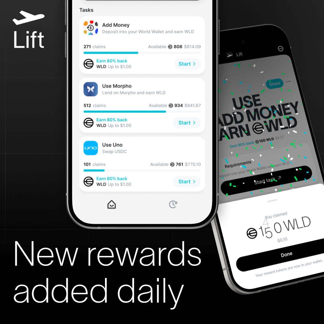 Lift - Lift - Earn by using World Apps