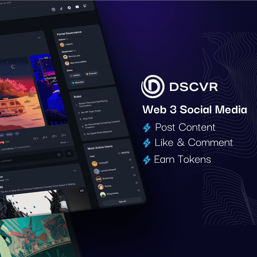 DSCVR - Web3 Social: Be Social, Get Tokens
