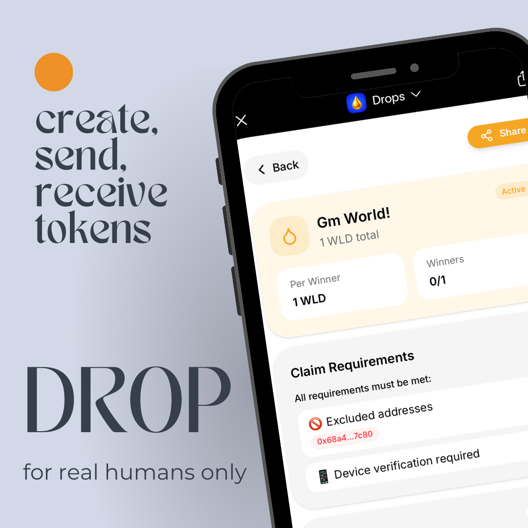 Drop - Send crypto drop instantly