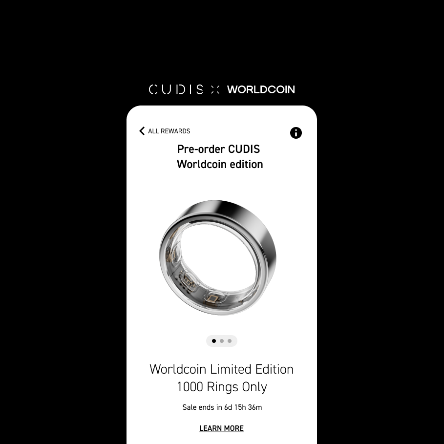 CUDIS AIスマートリング size7 ホワイト